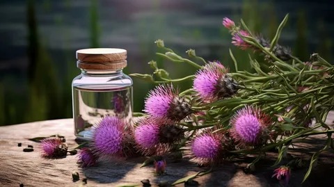 عرق خار مریم برای کبد چرب با عصاره گیاهی طبیعی